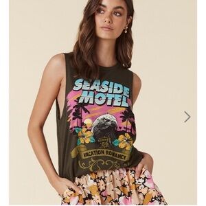 Spell Seaside Motel Biker Tank size XL